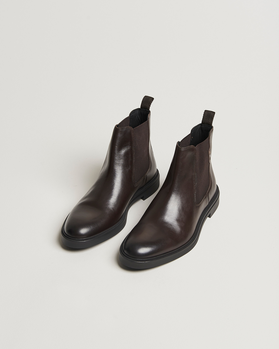 Herren | Winterschuhe | BOSS BLACK | Calev Leather Chelsea Boot Dark Brown