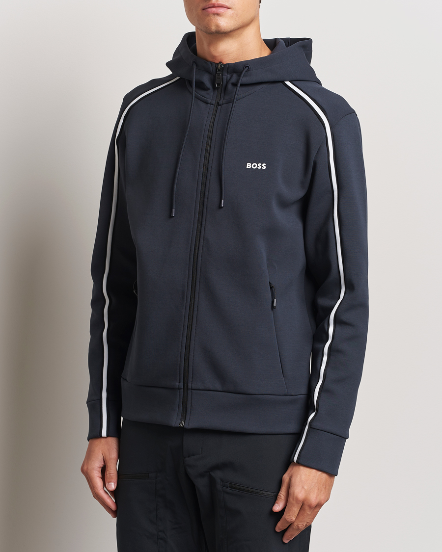 Herren |  | BOSS GREEN | Saggy Full Zip Hoodie Dark Blue