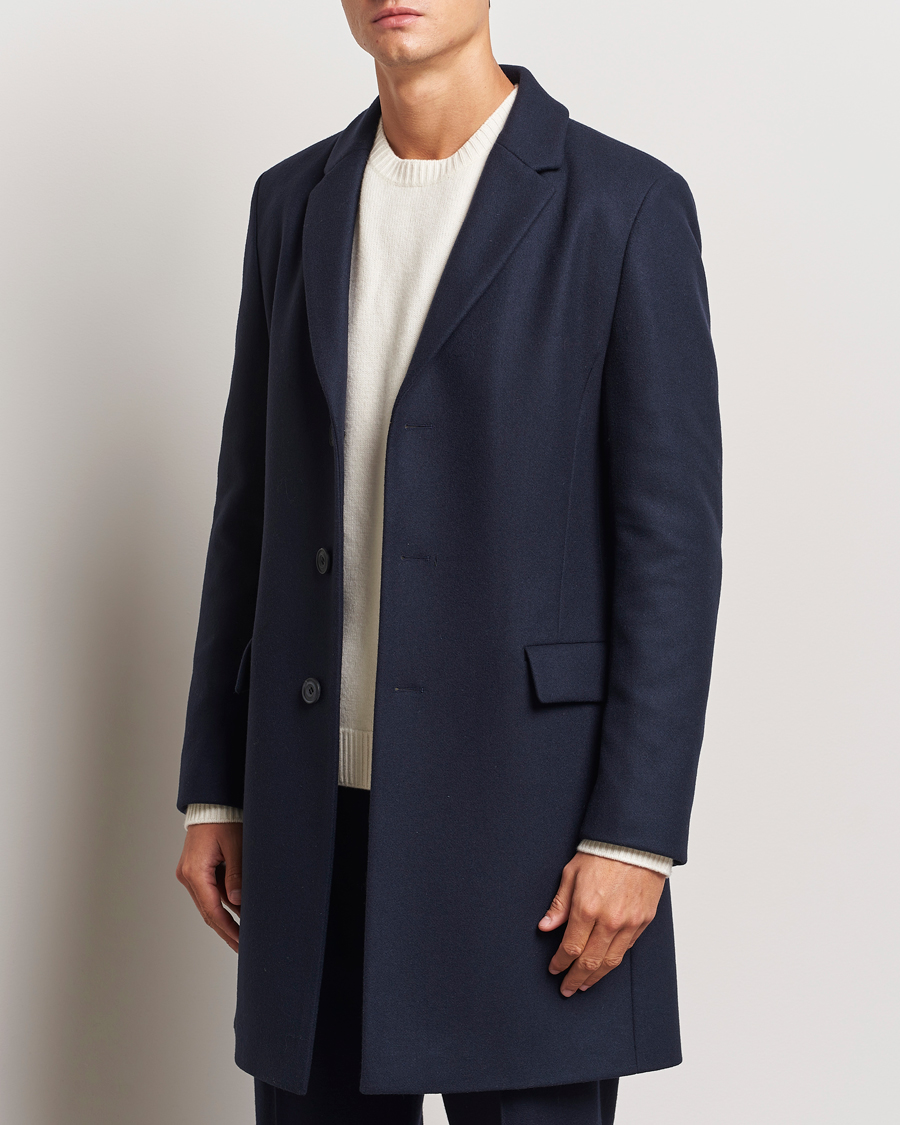 Herren |  | HUGO | Migor Wool Coat Dark Blue