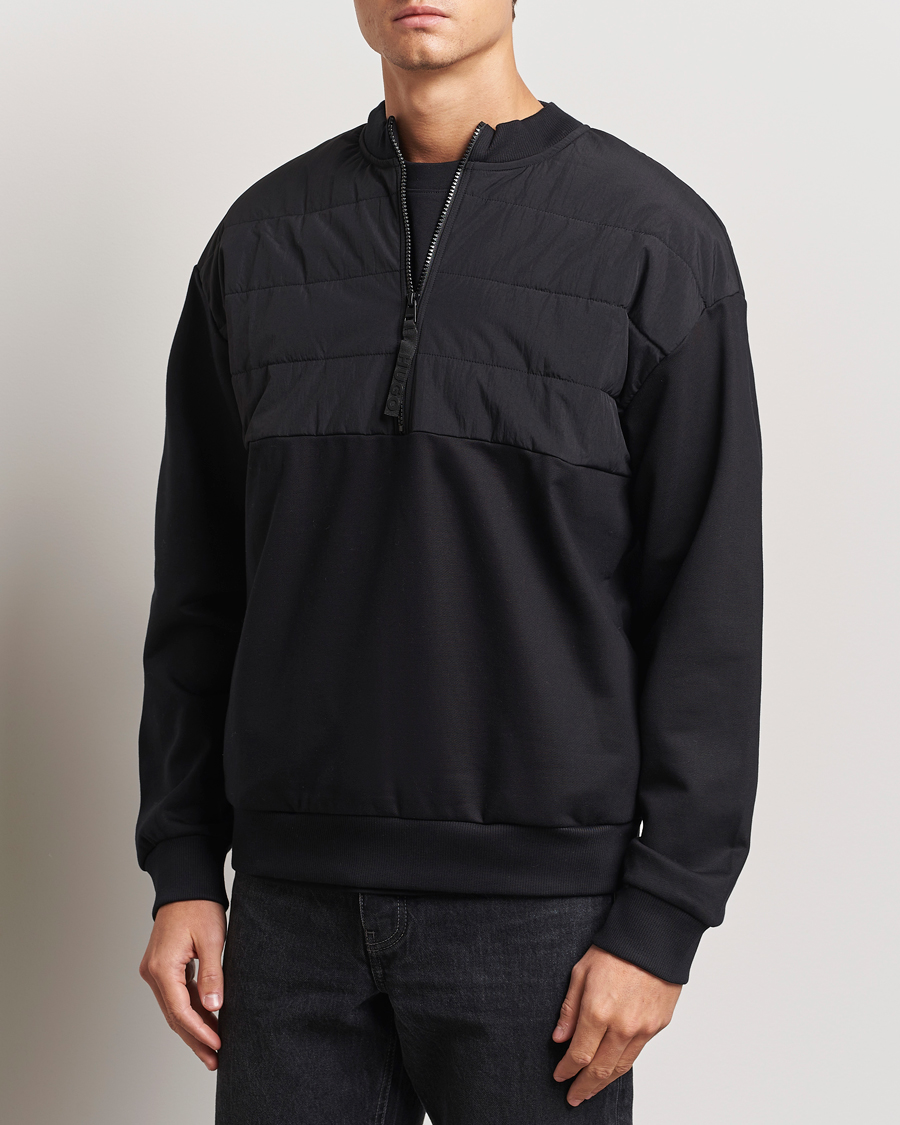 Herren |  | HUGO | Detechsom Hybrid Half Zip Black