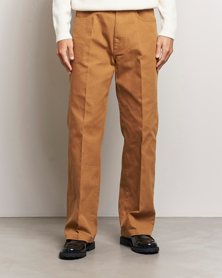 Herren | Chinos | Jeanerica | VM009 Vega Canvas Trousers Brown