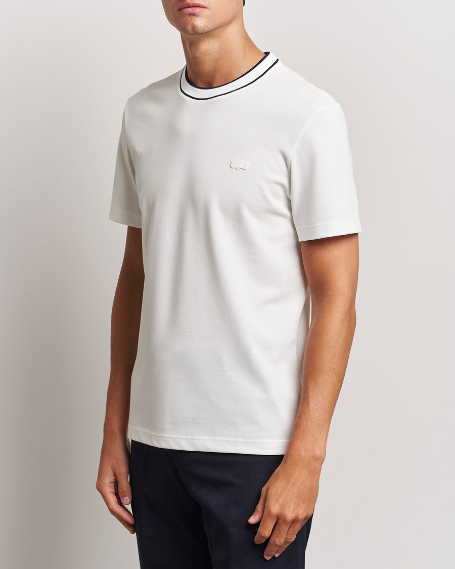 Herren |  | Lacoste | Contrast Rib Piqué T-Shirt Flour