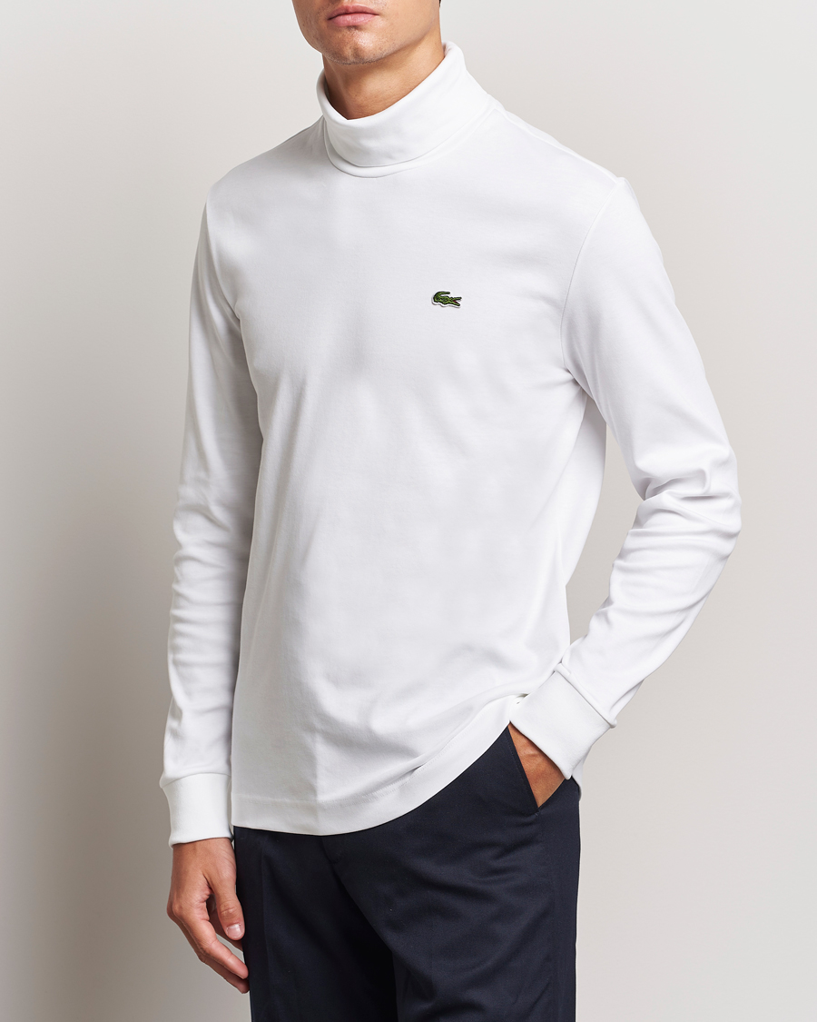 Herren |  | Lacoste | Interlock Cotton Rollneck White