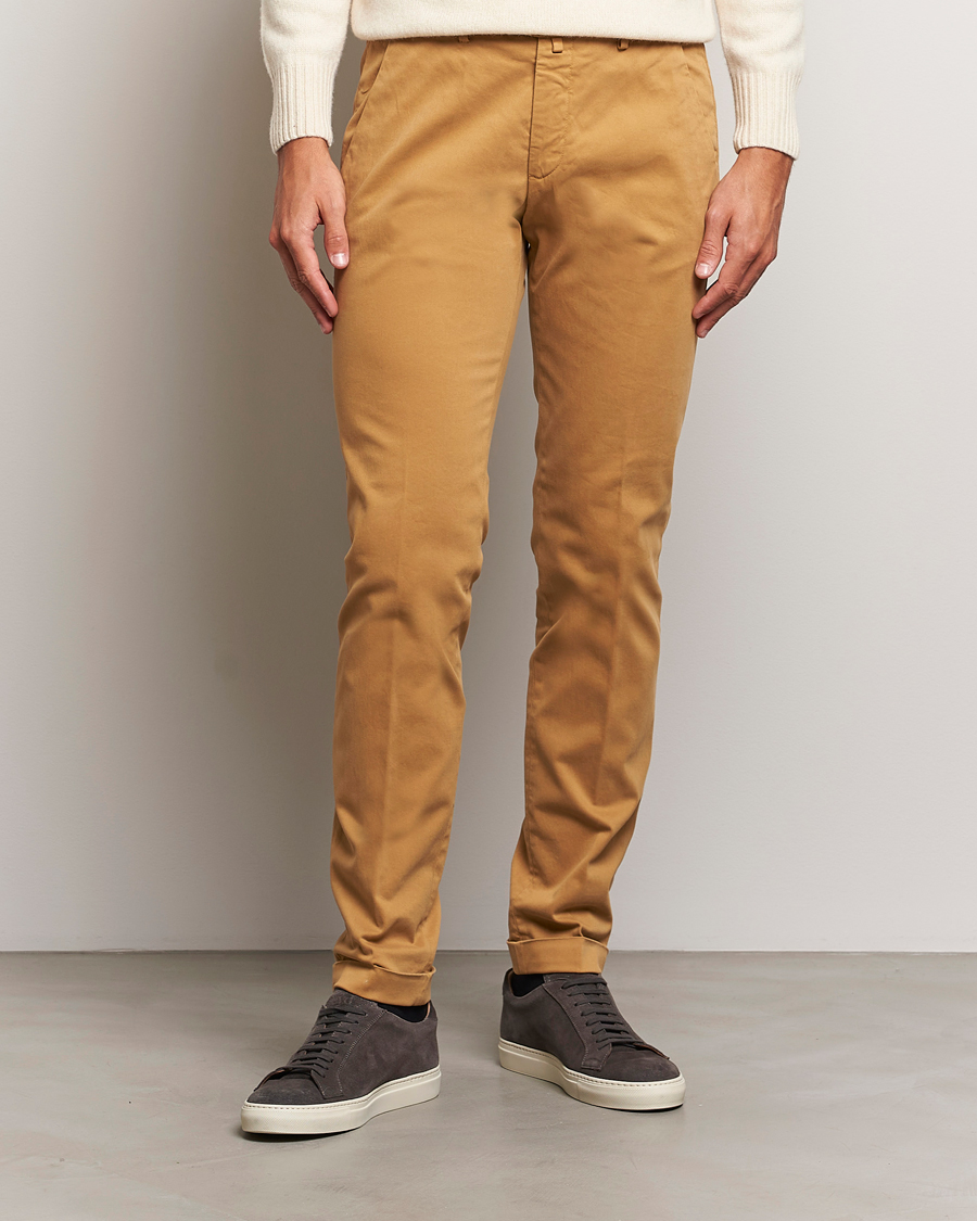 Herren |  | Briglia 1949 | Slim Fit Cotton Stretch Chino Camel