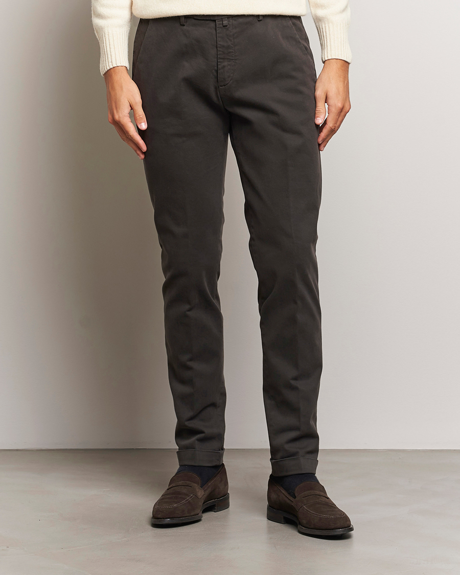 Herren |  | Briglia 1949 | Slim Fit Cotton Stretch Chino Dark Brown