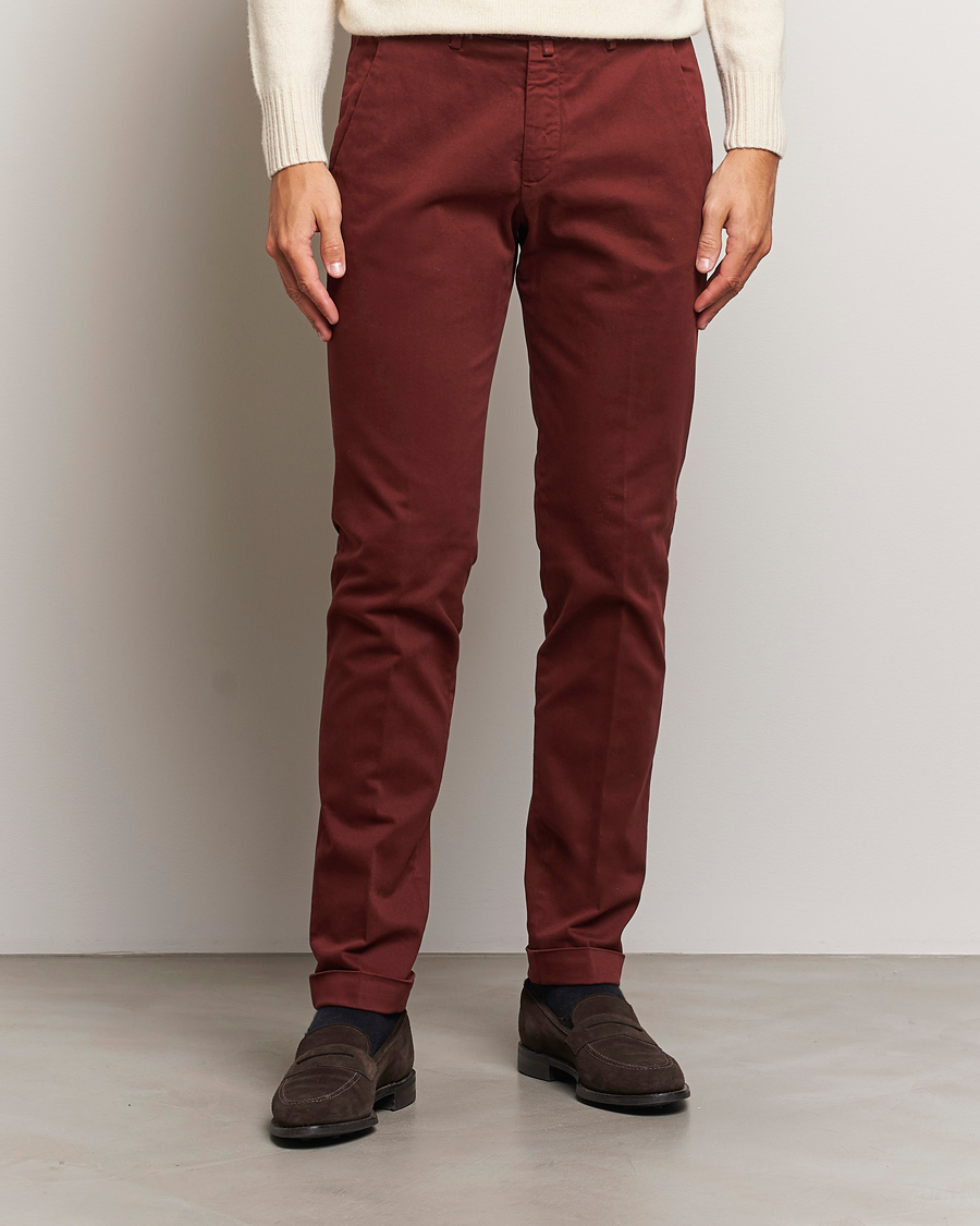 Herren |  | Briglia 1949 | Slim Fit Cotton Stretch Chino Wine