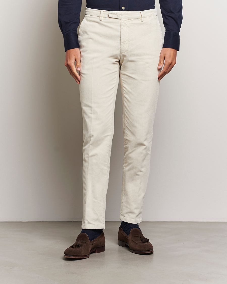 Herren |  | Boglioli | Corduroy Trousers Off White