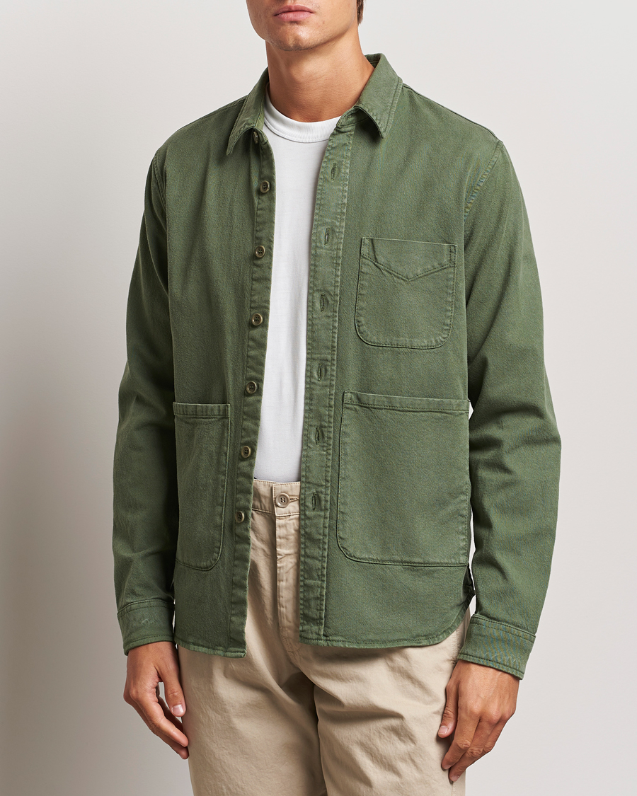 Herren |  | Aspesi | Cotton Utility Shirt Green