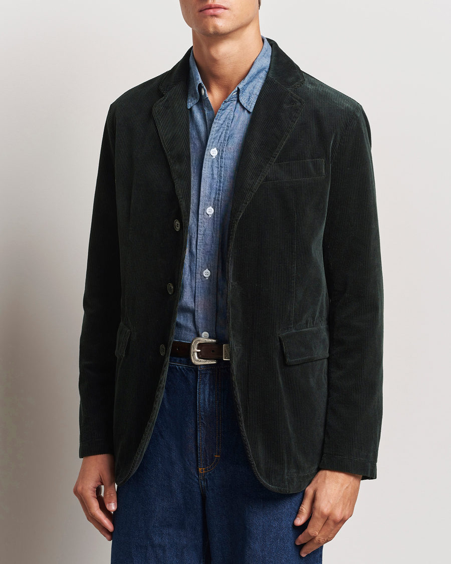 Herren |  | Aspesi | Corduroy Blazer Dark Green