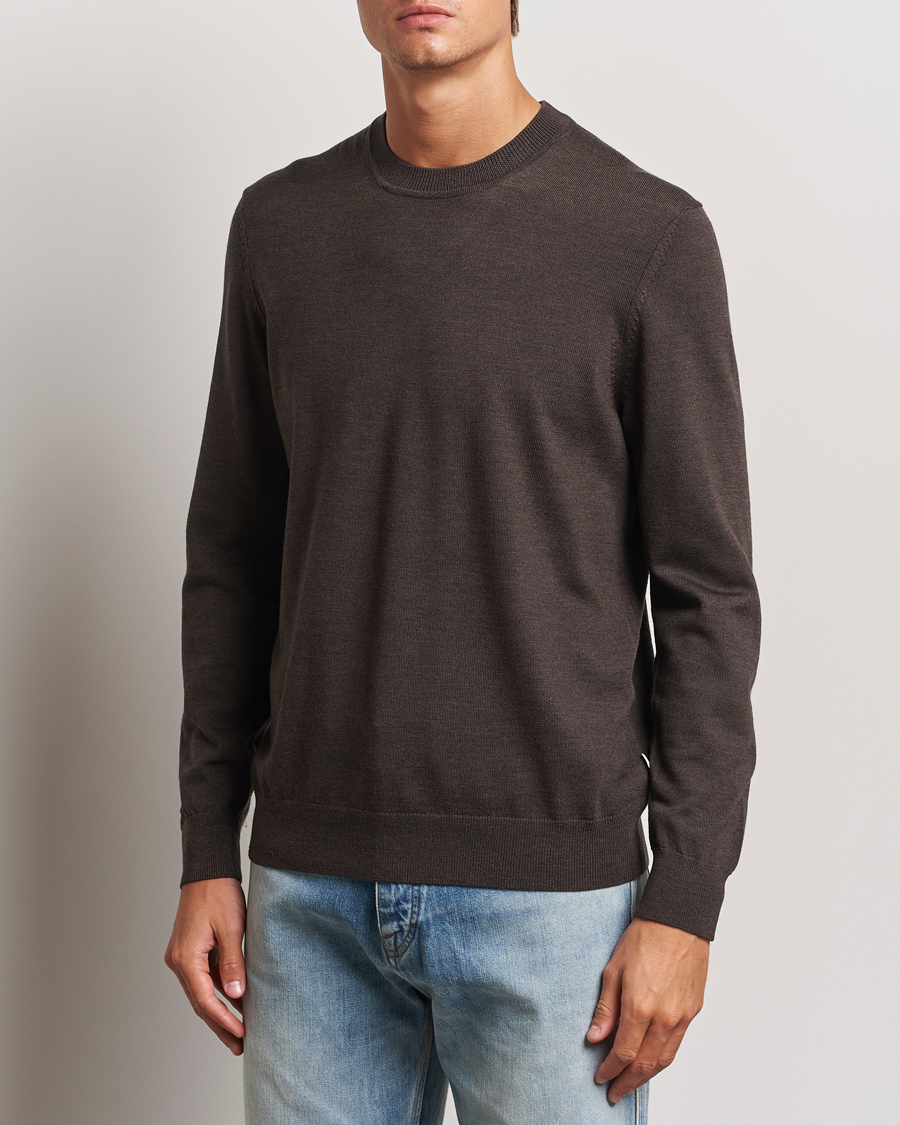 Herren |  | NN07 | Ted Merino Crew Neck Pullover Demitase Brown