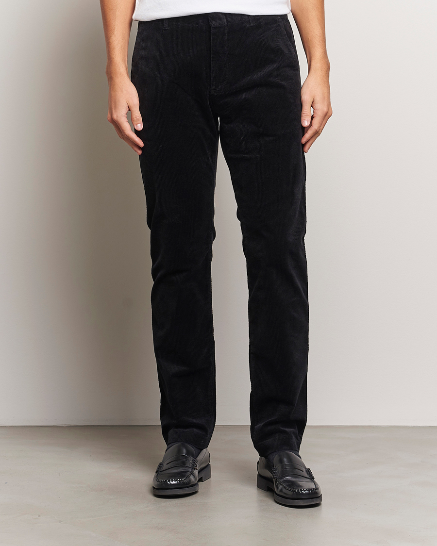 Herren |  | NN07 | Theo Regular Fit Corduroy Chinos Black