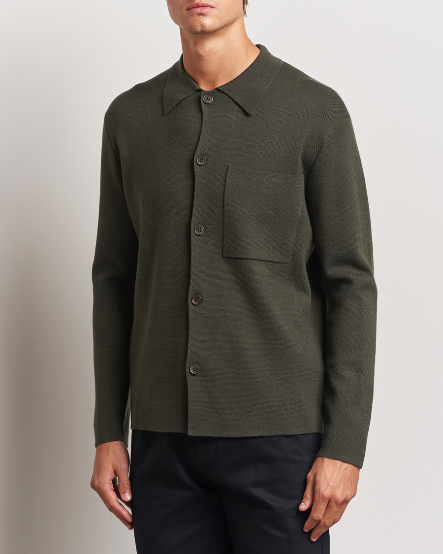 Herren |  | NN07 | Jonas Cotton/Modal Cardigan Dark Army