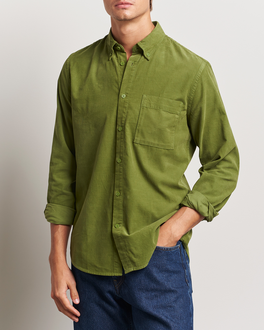 Herren |  | NN07 | Arne Baby Cord Shirt Cedar Green