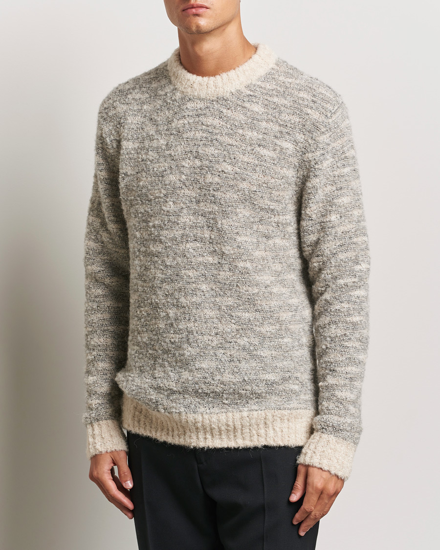 Herren |  | NN07 | Zackharias Knitted Crew Neck Grey Melange