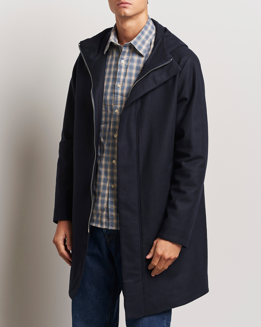 Herren |  | NN07 | Knox Hooded Coat Navy Blue