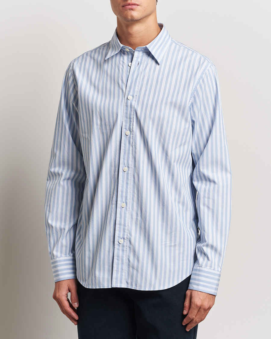 Herren |  | NN07 | Colby Poplin Striped Shirt Blue/White