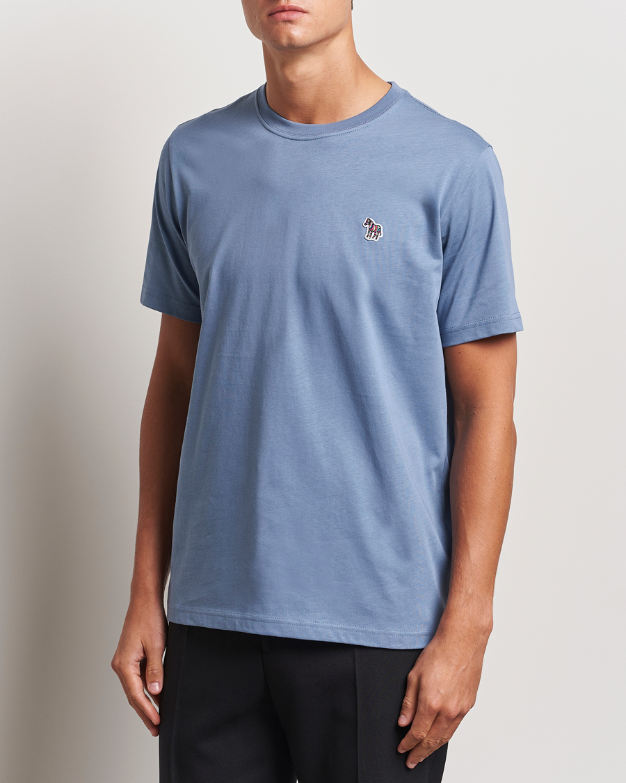 Herren |  | PS Paul Smith | Organic Cotton Zebra T-Shirt Blue