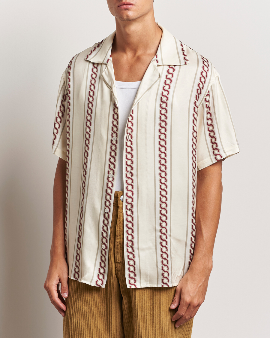 Herren | Freizeithemden | Drôle de Monsieur | Link Cuban Shirt Ecru