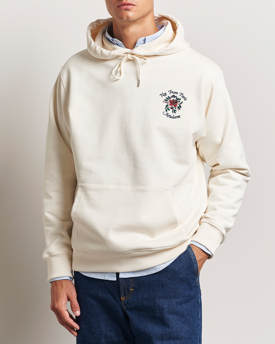 Herren |  | Drôle de Monsieur | Flower Slogan Hoodie Cream