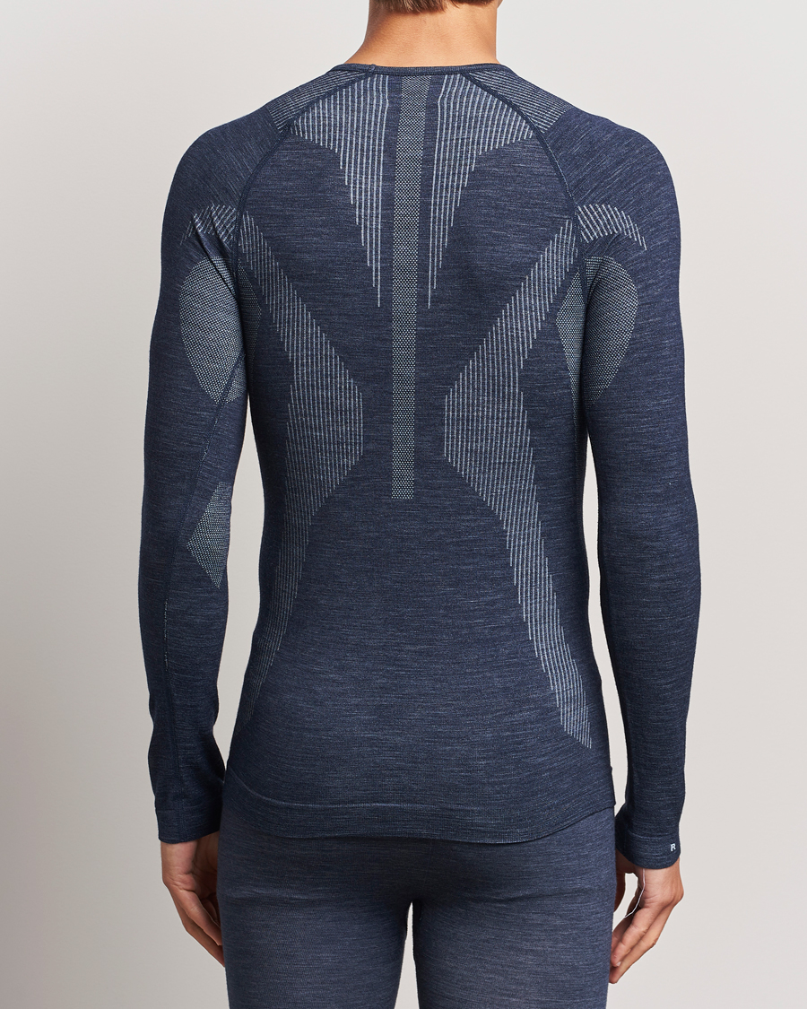 Herren | Langarm T-Shirt | Falke Sport | Long Sleeve Wool Tech Shirt Space Blue