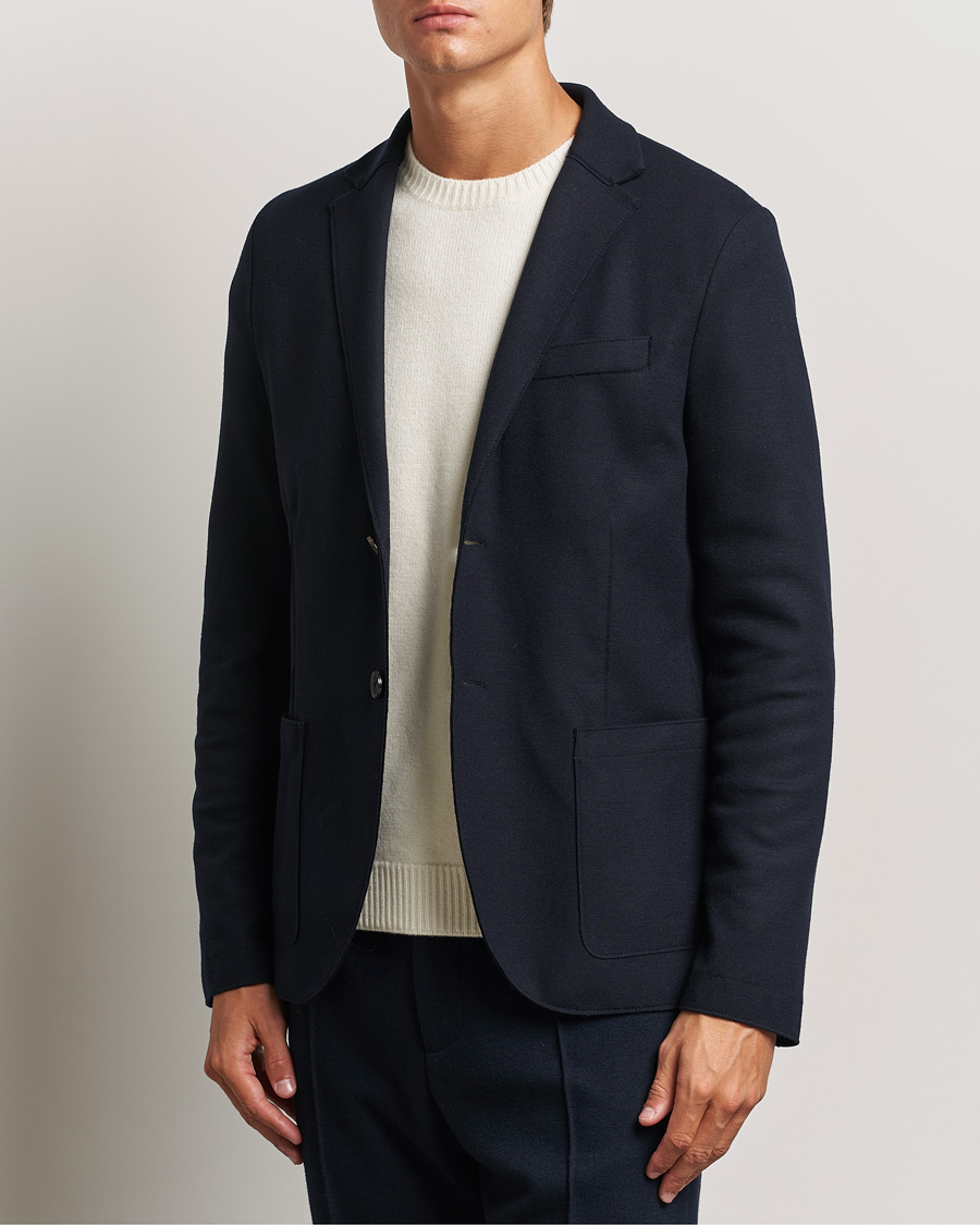 Herren |  | Harris Wharf London | Two Button Superfine Merino Blazer Navy