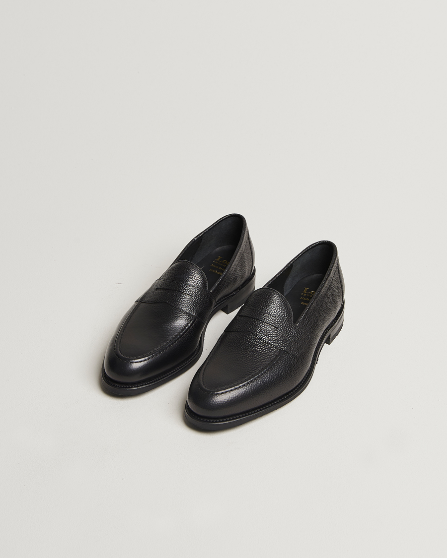 Herren | Smart Casual | Loake 1880 | Imperial Grained Penny Loafer Black