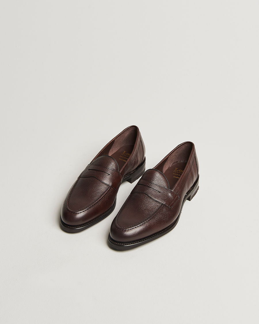 Herren | Smart Casual | Loake 1880 | Imperial Grained Penny Loafer Dark Brown