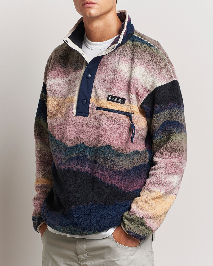 Herren | Pullover | Columbia | Helvetia Printed Half Snap Fleece Navy