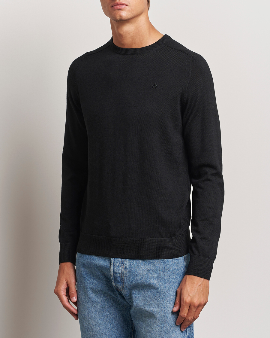 Herren |  | Morris | Merino O-neck Black