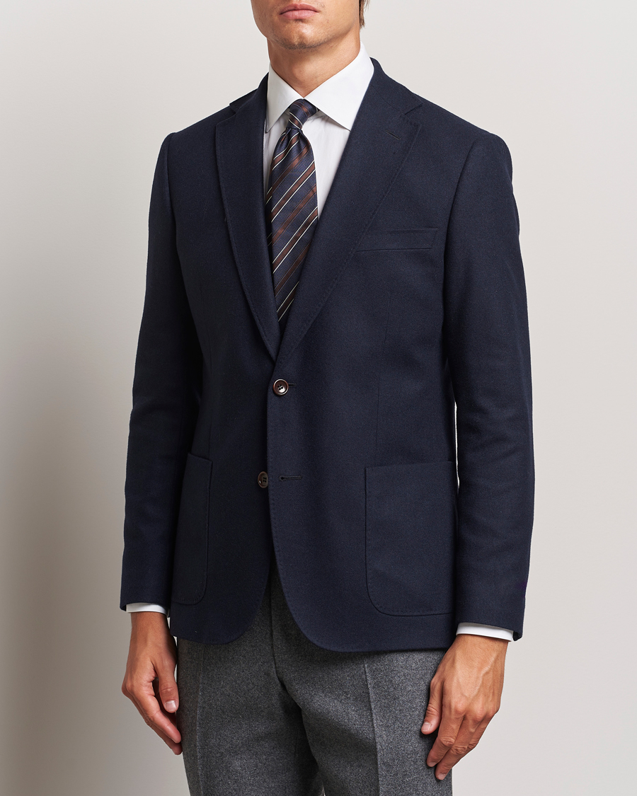 Herren | Kategorie | Morris | Flannel Wool Blazer Navy