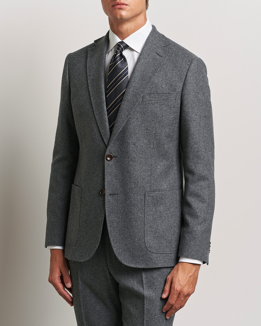 Herren | Kategorie | Morris | Flannel Wool Blazer Grey