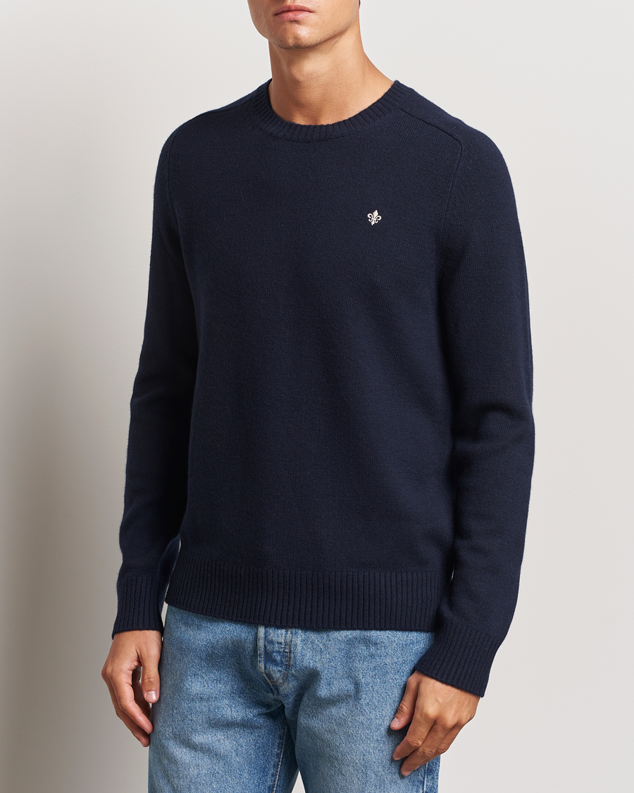 Herren | Kategorie | Morris | Hertford Merino Crew Neck Navy