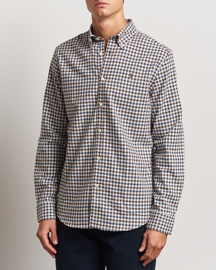 Herren |  | Morris | Watts Check Flannel Shirt Brown