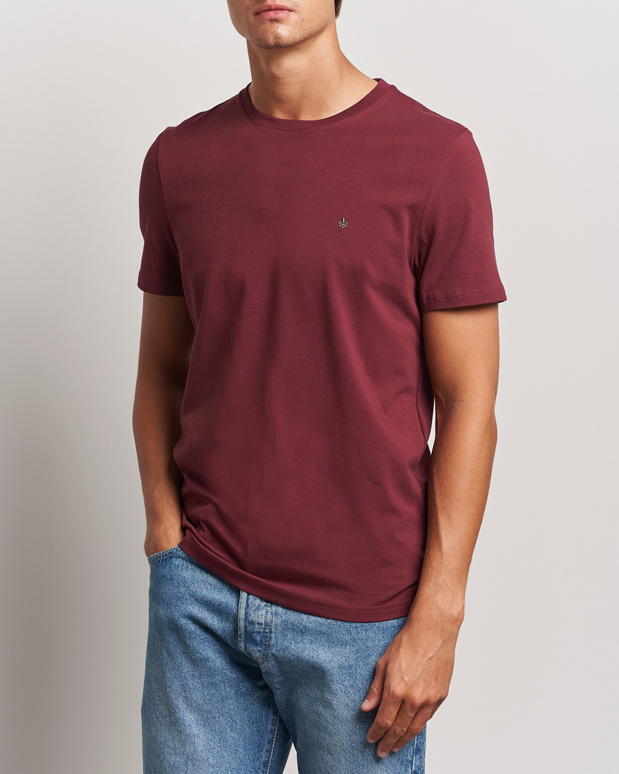 Herren |  | Morris | James Crew Neck Tee Wine Red