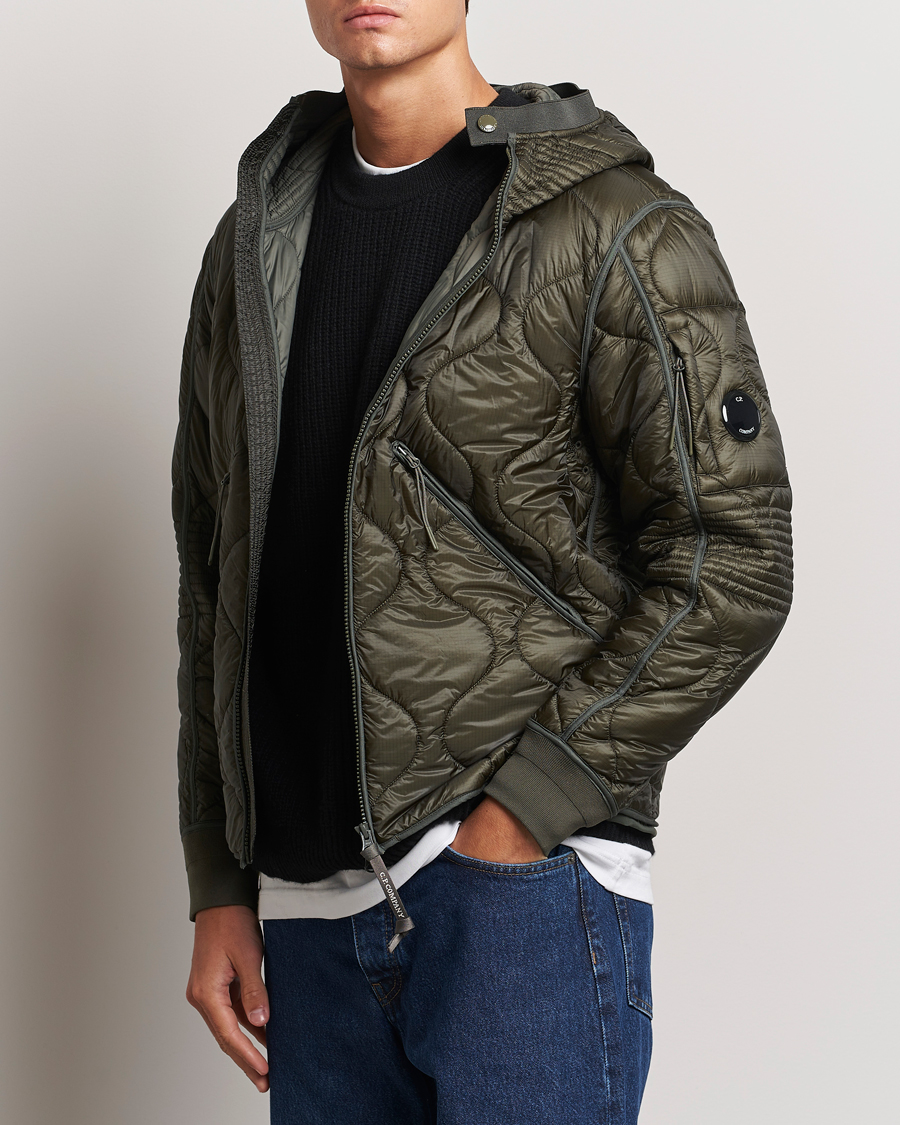 Herren |  | C.P. Company | Primaloft Quilted Hood Jacket Green