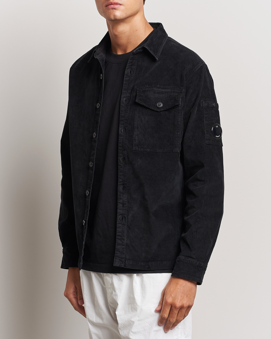 Herren |  | C.P. Company | Corduroy Lens Overshirt Black