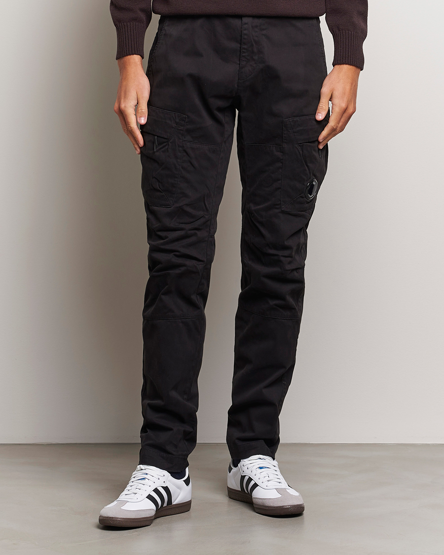 Herren |  | C.P. Company | Stretch Satin Lens Cargo Pants Black