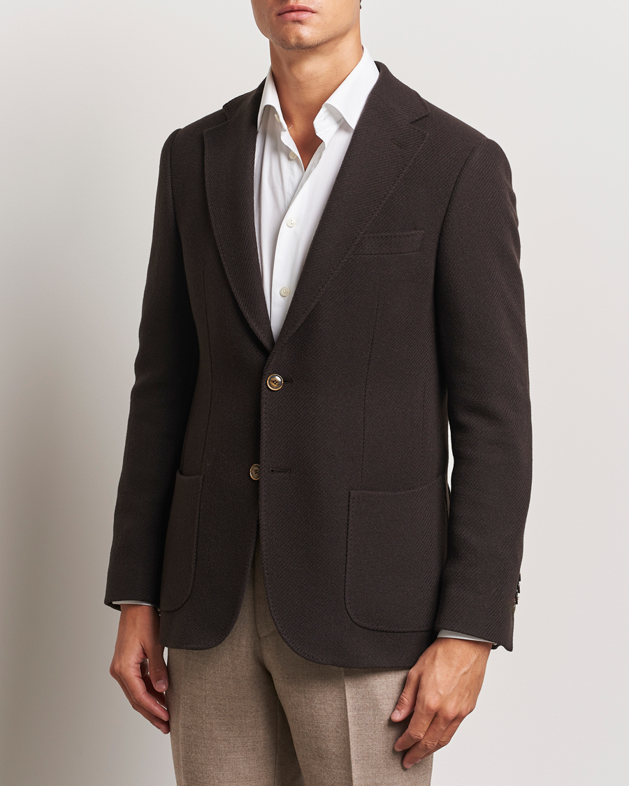 Herren |  | Morris Heritage | Soft Lambswool Blazer Brown