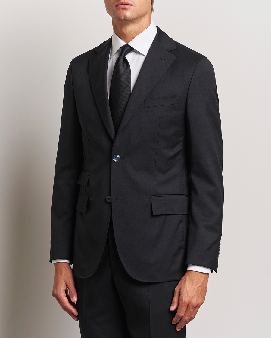 Herren | Business & Beyond - Formal | Morris Heritage | Prestige Wool Suit Blazer Black