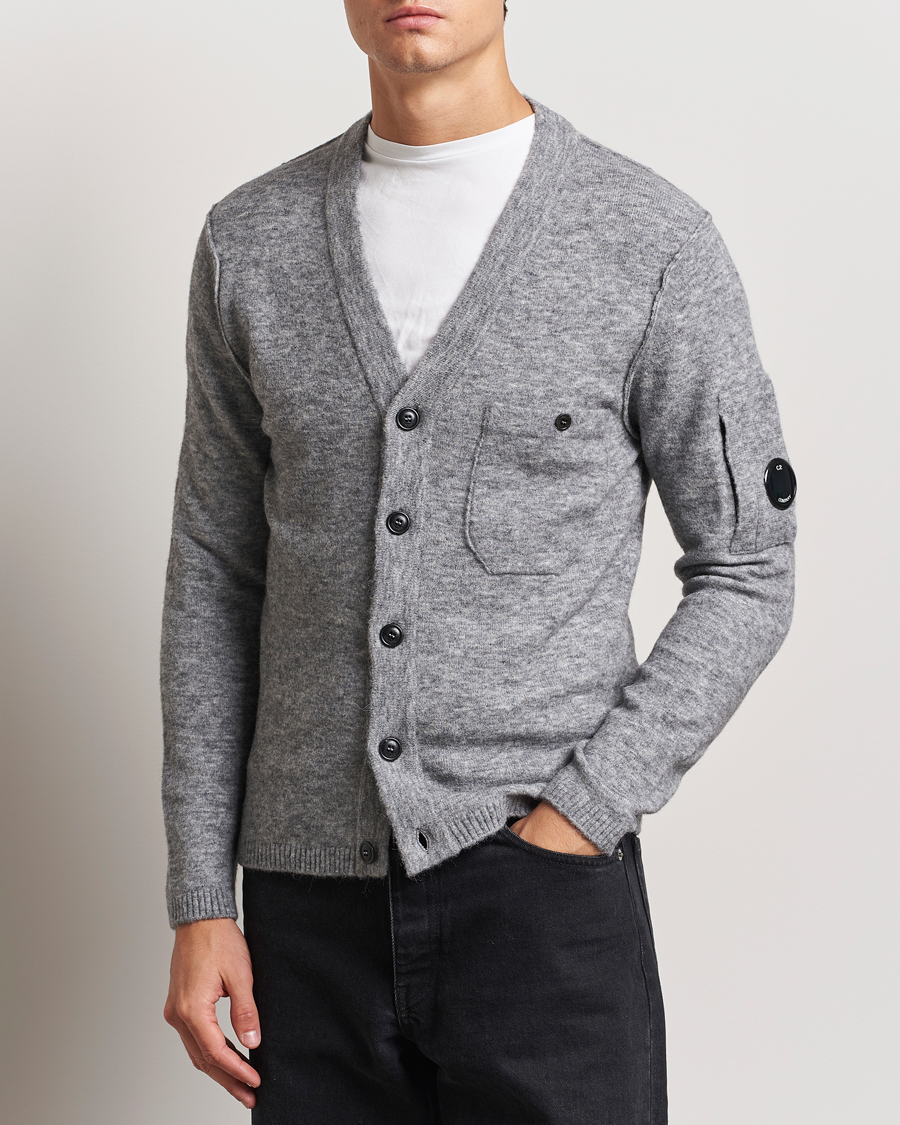 Herren |  | C.P. Company | Alpaca/Wool Cardigan Grey Melange