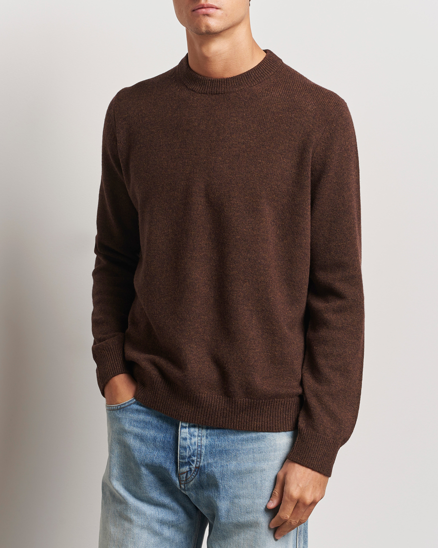 Herren |  | Samsøe Samsøe | Isak Knitted Crew Neck Chocolate Brown