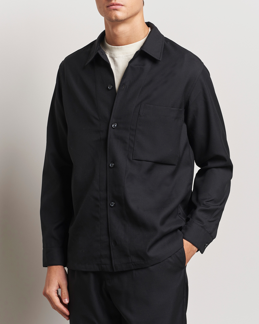 Herren |  | Samsøe Samsøe | Damon Wool Overshirt Black