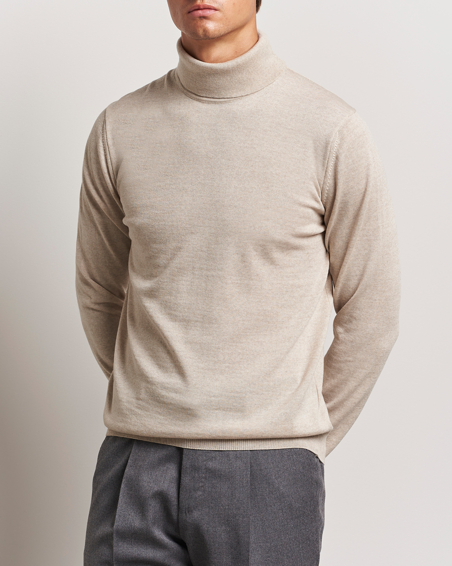 Herren |  | Stenströms | Merino Rollneck Beige