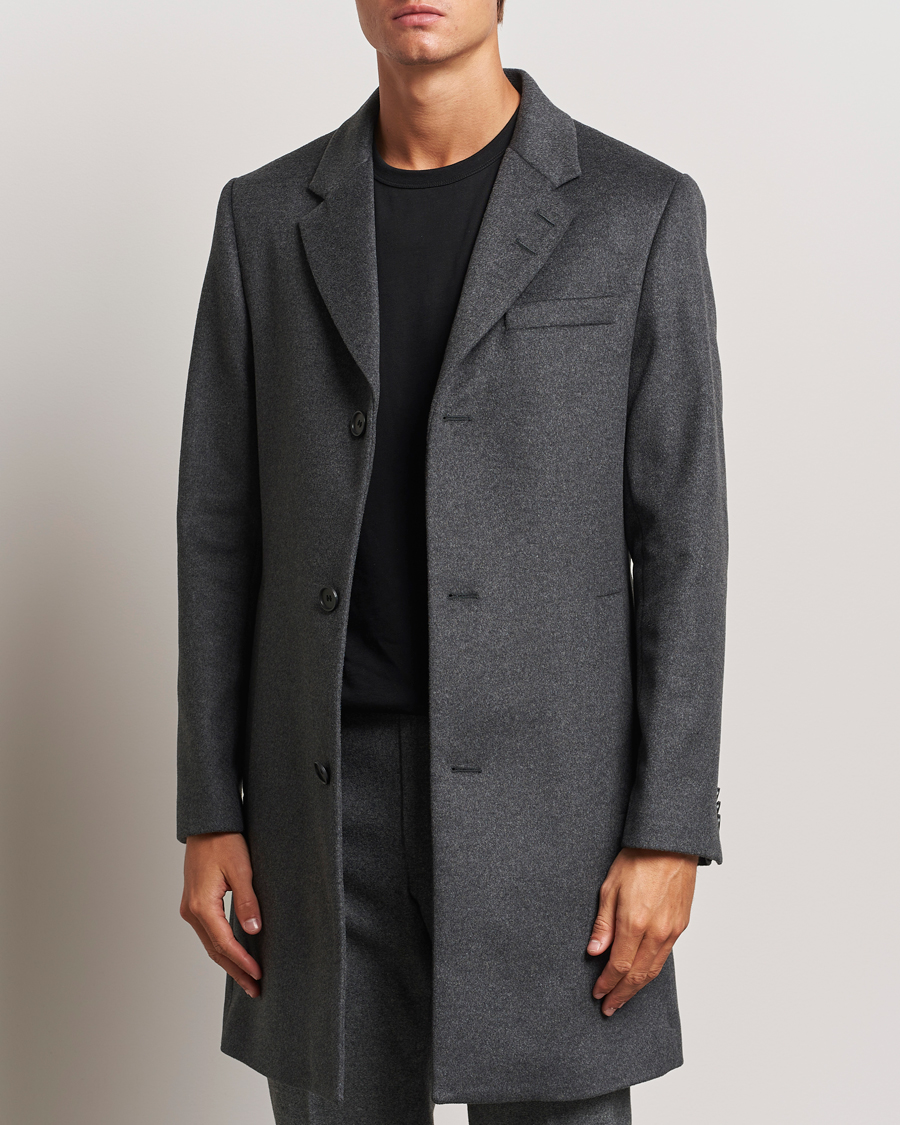 Herren |  | Tiger of Sweden | Finnan Wool/Cashmere Coat Grey Melange