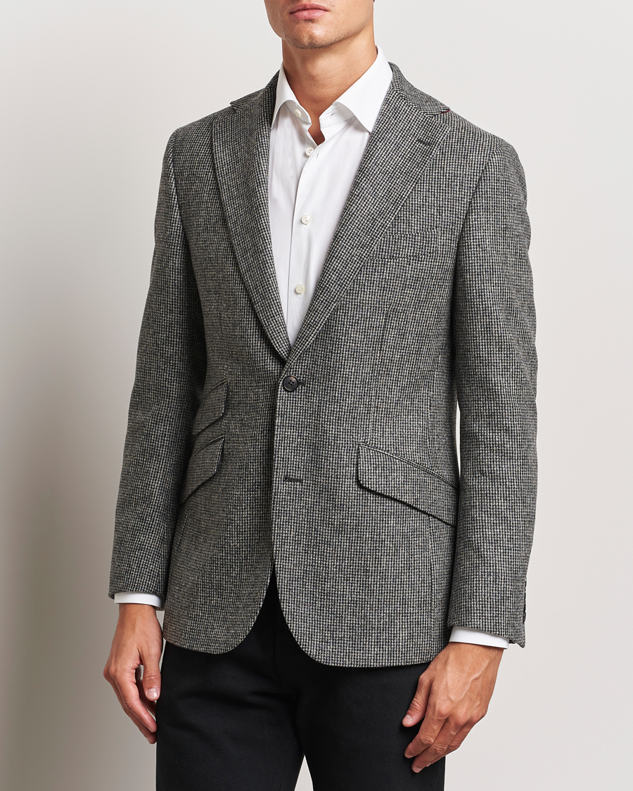 Herren |  | Walker Slater | Edward Lambswool Pepita Blazer Grey/Black