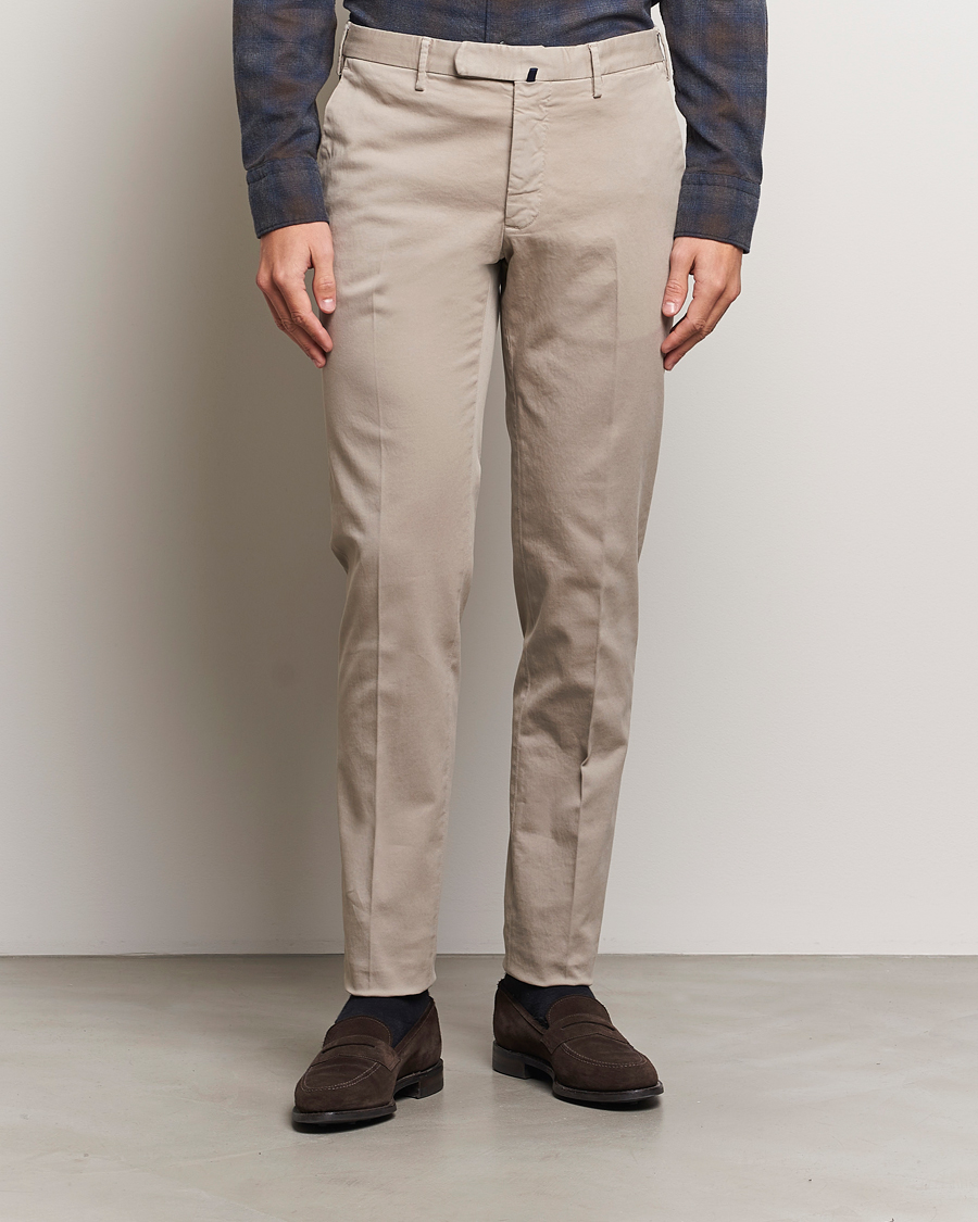 Herren | Smart Casual | Incotex | Slim Fit Cotton Stretch Chinos Khaki