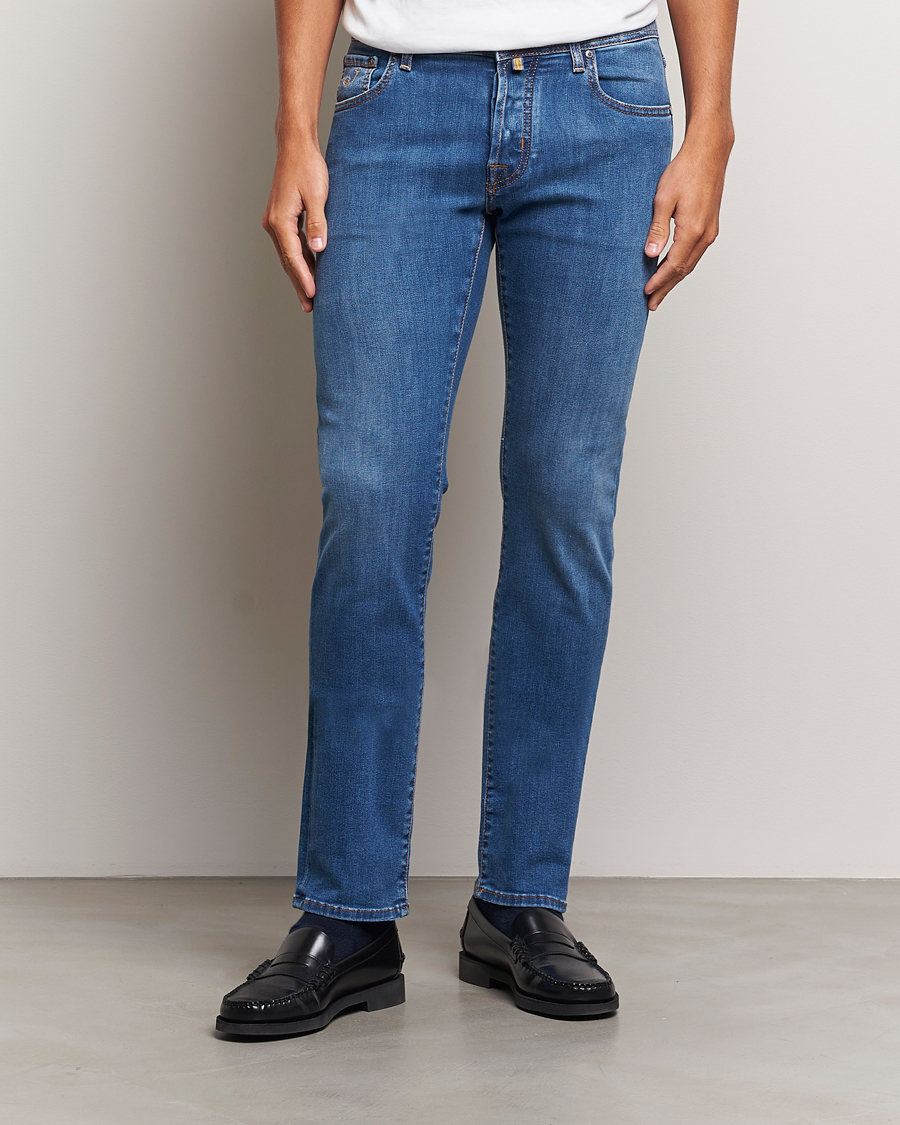 Herren |  | Jacob Cohën | Nick Slim Fit Streatch Jeans Light Blue