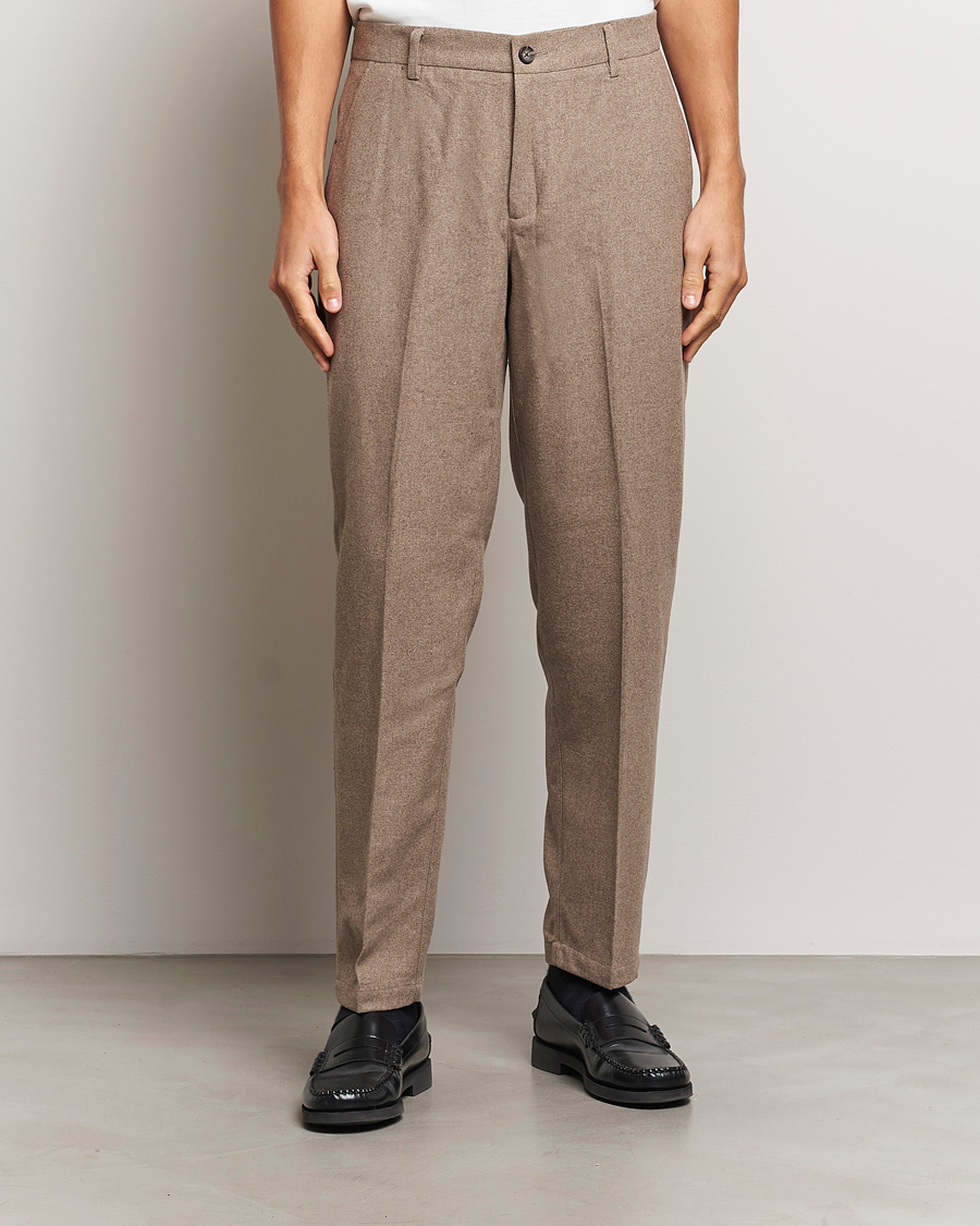 Herren |  | LES DEUX | Como Reg Wool Pants Desert Taupe Melange