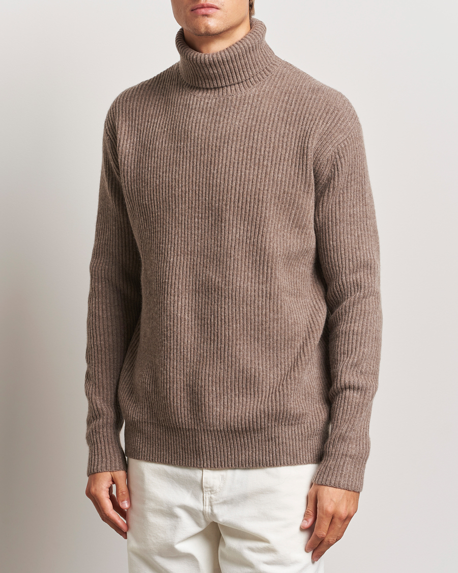 Herren |  | LES DEUX | Eddie Wool Rib Rollneck Mountain Grey Melange