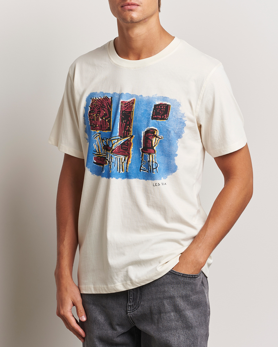 Herren |  | LES DEUX | Berkeley Print T-Shirt Ivory